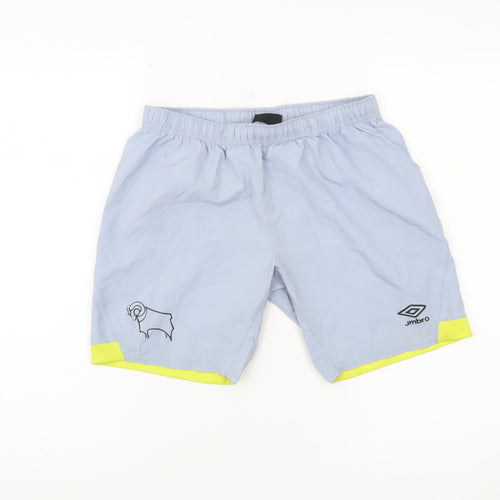 Umbro Boys Blue Athletic Football Shorts Size 12
