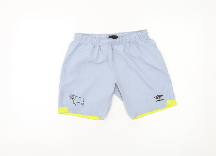 Umbro Boys Blue Athletic Football Shorts Size 12