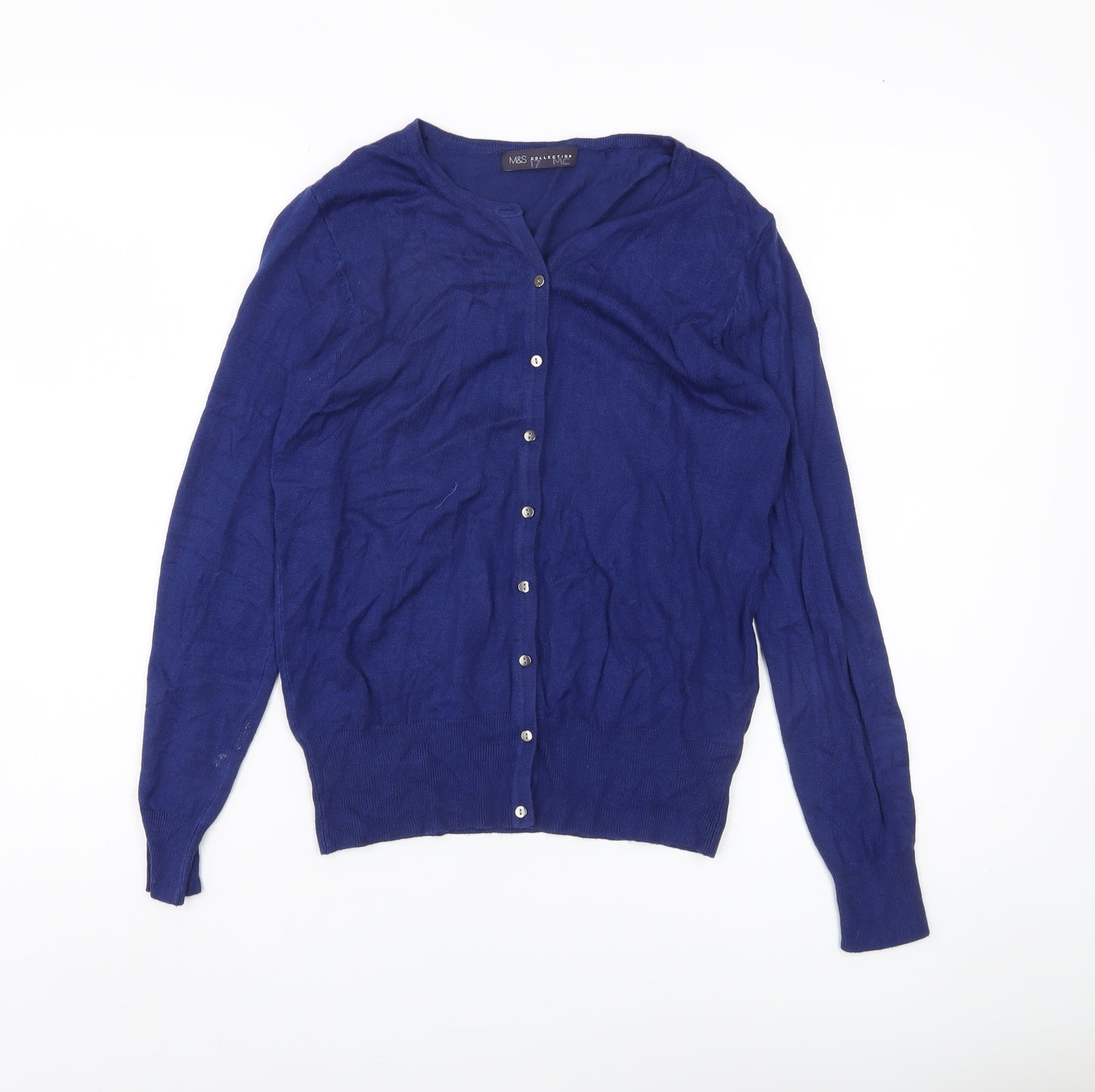 Marks and Spencer Women's Blue Cardigan Size 10