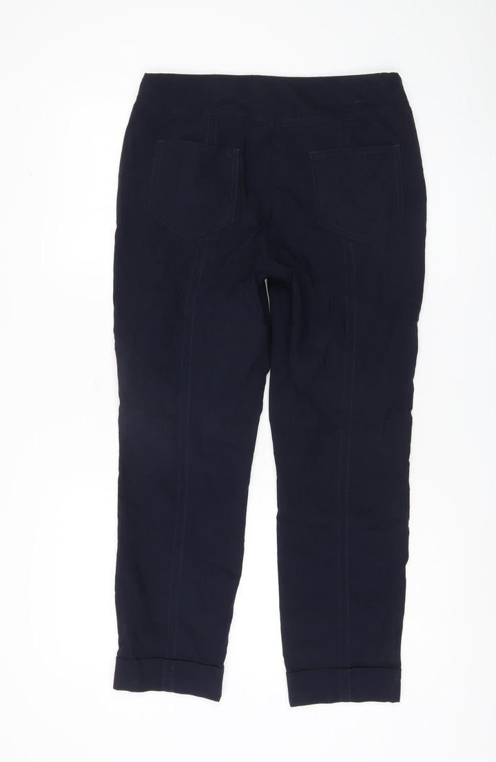 Stehmann Women's Blue Cropped Trousers Size 14