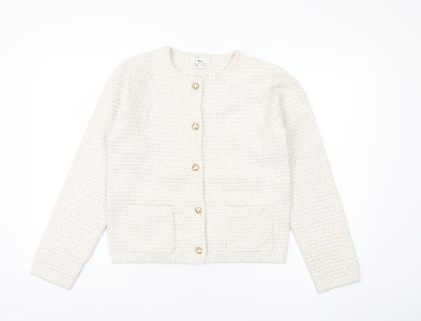 Marks and Spencer Ivory Cardigan - Women's S