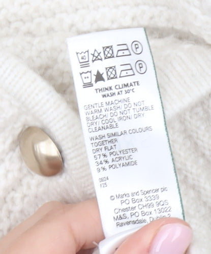 Marks and Spencer Ivory Cardigan - Women's S