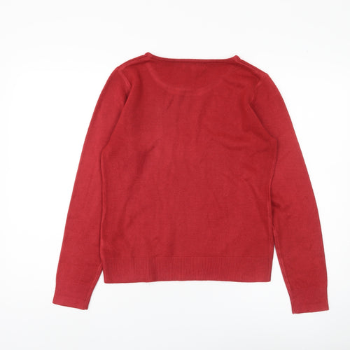 Debenhams Women's Red Pullover Jumper Size 10