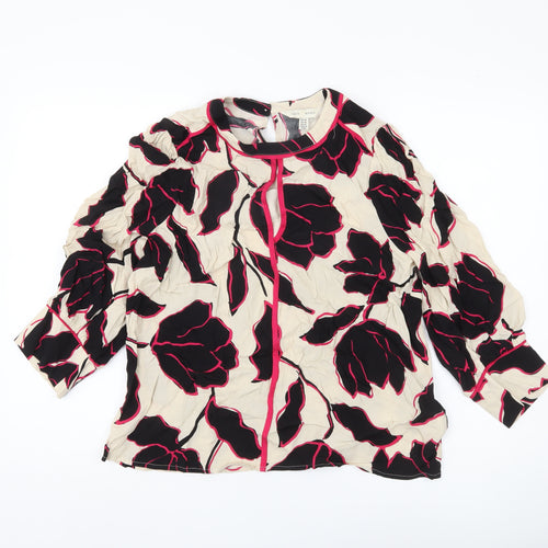 Love & Roses Women's Multicoloured Floral Blouse Size 14