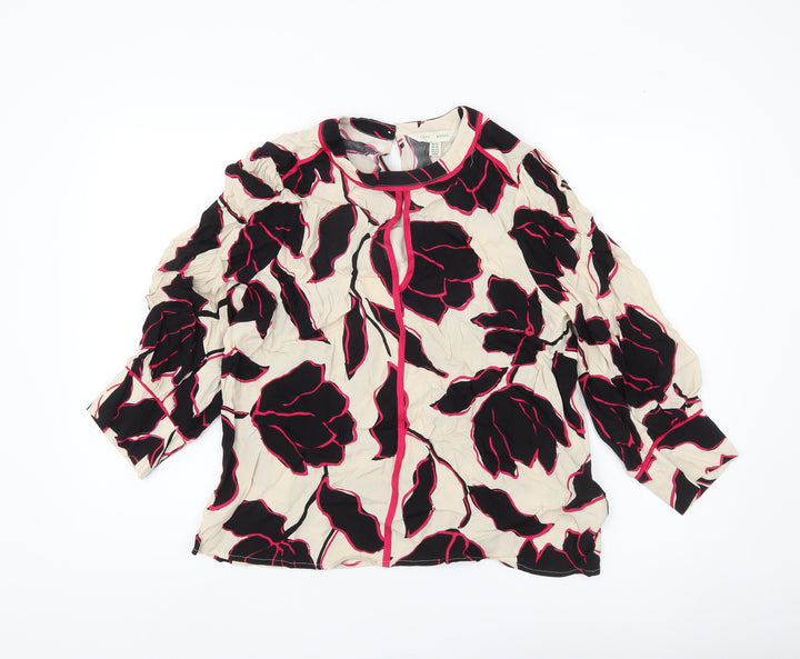 Love & Roses Women's Multicoloured Floral Blouse Size 14