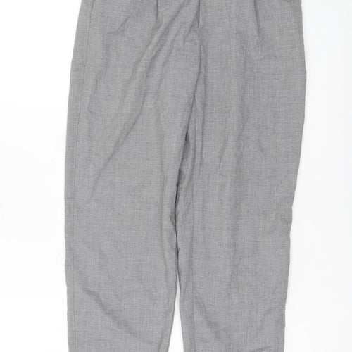 Bershka Women's Grey Cropped Trousers XS