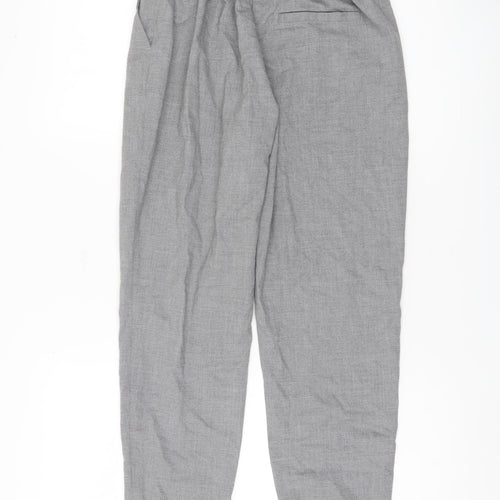 Bershka Women's Grey Cropped Trousers XS