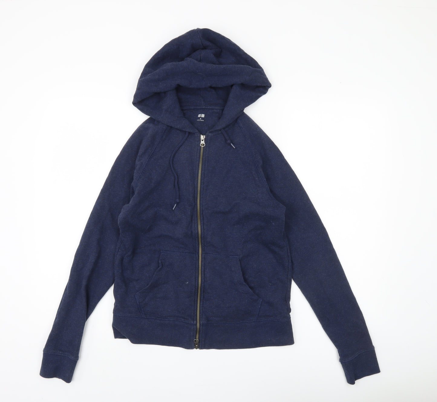 Uniqlo Blue Full Zip Hoodie, Unisex Medium, Casual