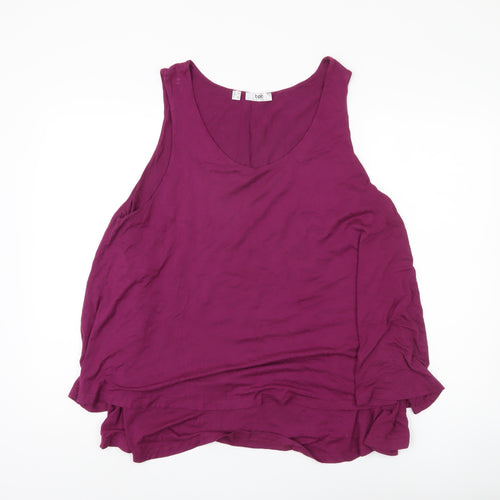 bpc bonprix Women's Purple XL V-Neck Tank