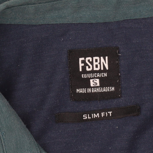 FSBN Men's Slim Fit Colourblock Casual Shirt, S