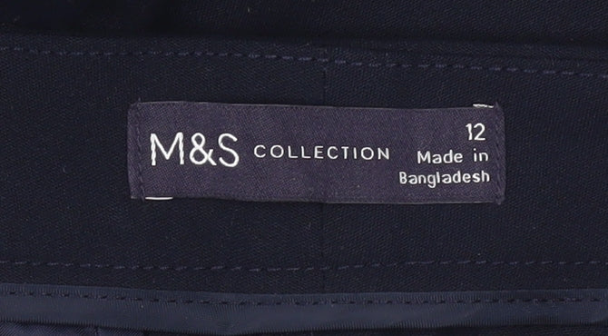 Marks and Spencer Women's Blue Trousers, Size 12