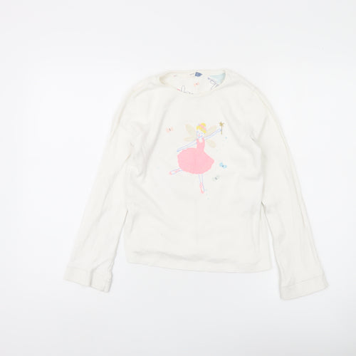 John Lewis Girls White Fairy T-Shirt, 11 Years