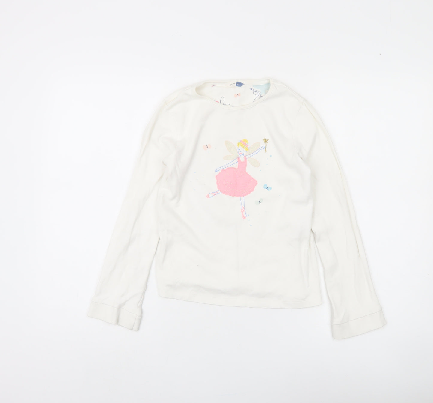 John Lewis Girls White Fairy T-Shirt, 11 Years