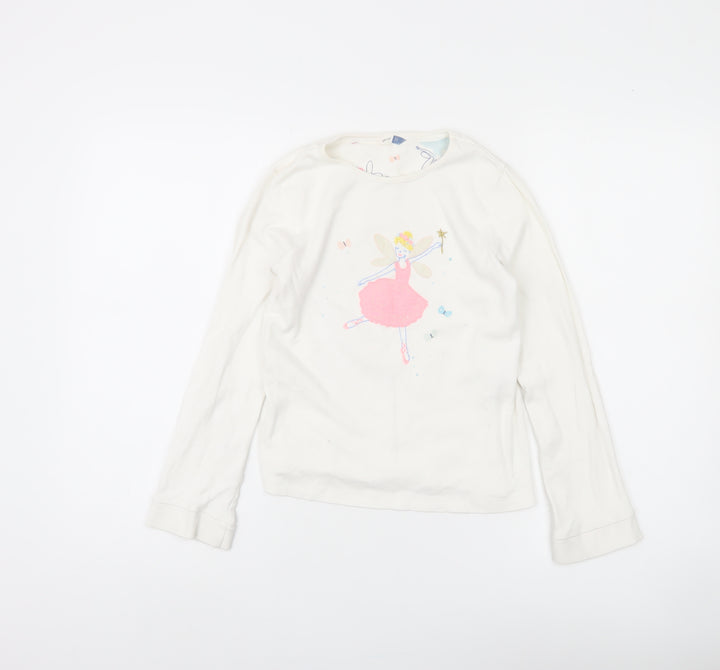 John Lewis Girls White Fairy T-Shirt, 11 Years