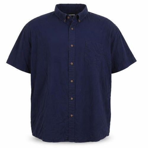 GOODSOULS Men’s 3XL Blue Short Sleeve Casual Shirt