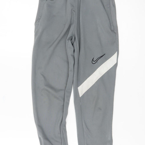 Nike Boys Grey Jogger Trousers M Elastic Waist