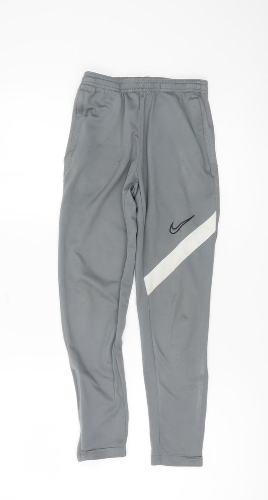 Nike Boys Grey Jogger Trousers M Elastic Waist