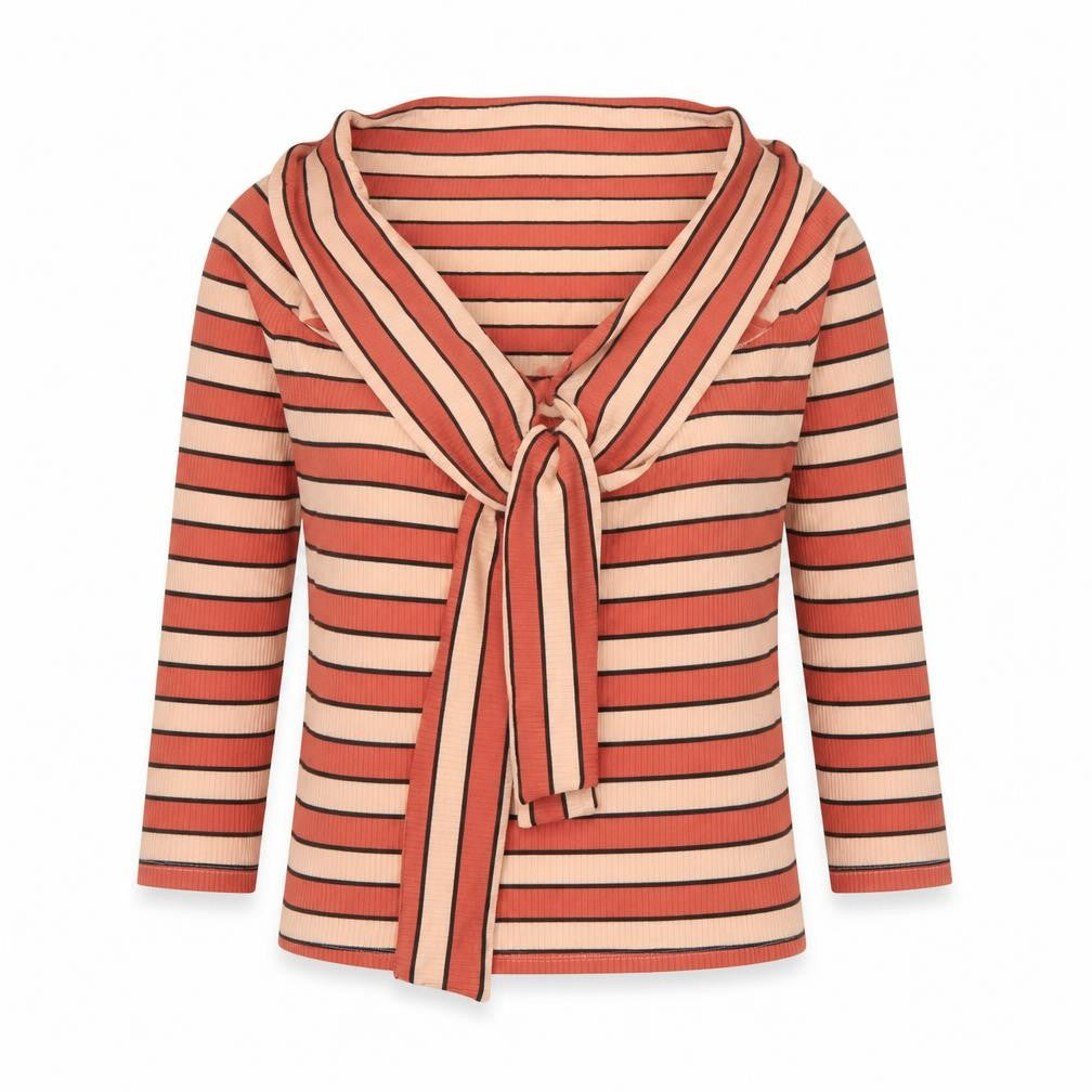 Front view of River Island Women's Multicoloured 3/4 Sleeve Top