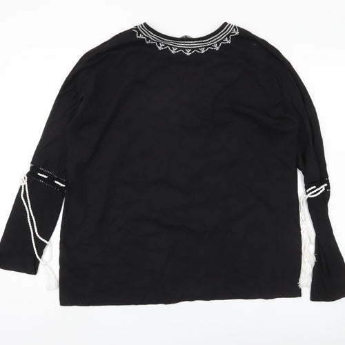 Select Women's Black Tunic, Size 16, Bohemian Style