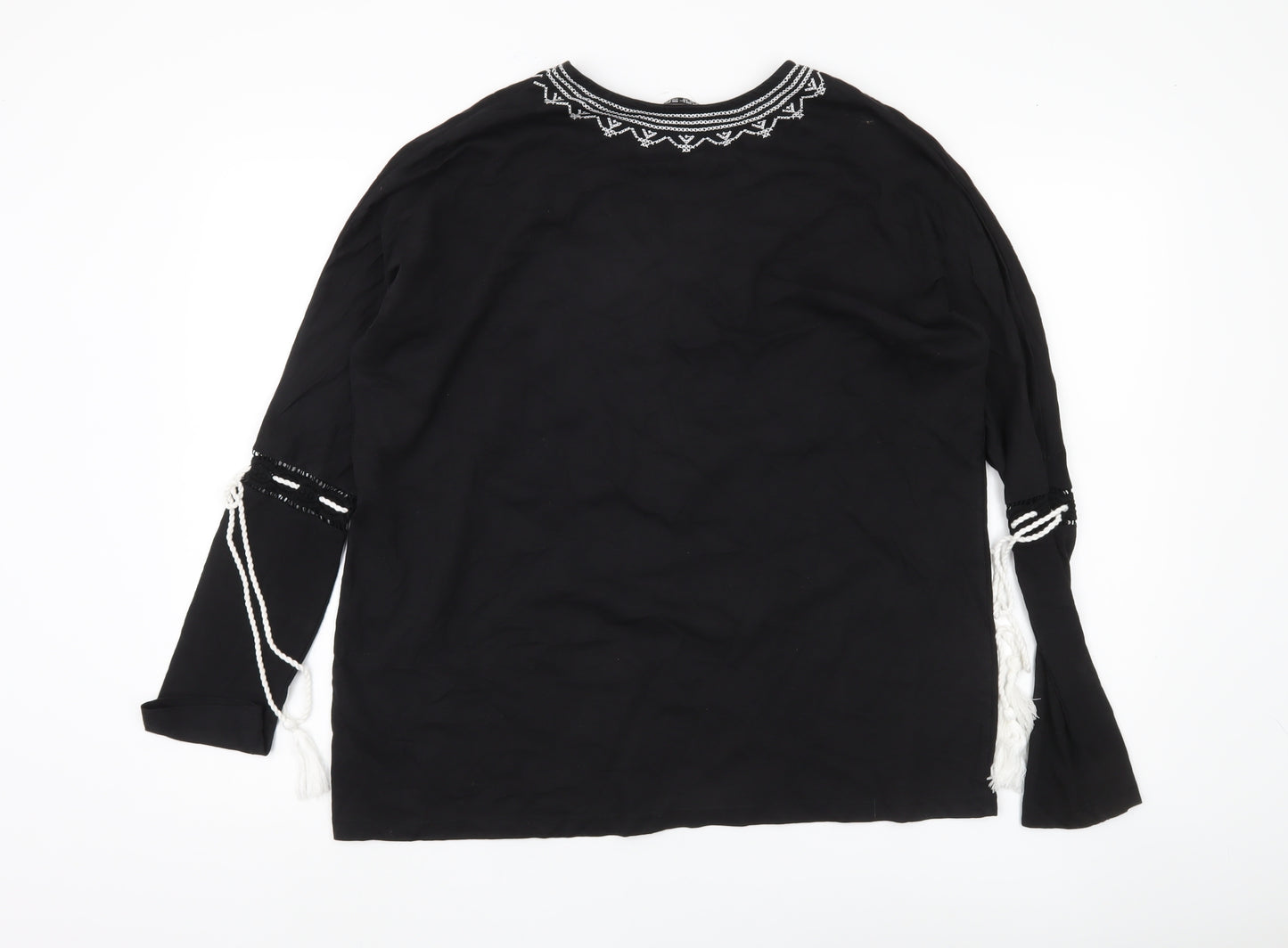 Select Women's Black Tunic, Size 16, Bohemian Style