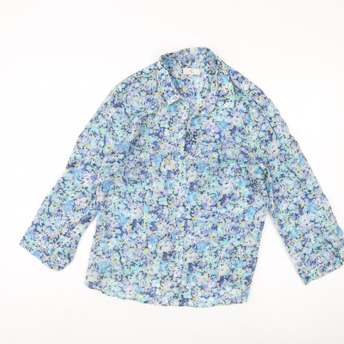 CC Women's Multicoloured Floral Button-Up Shirt, Size 4