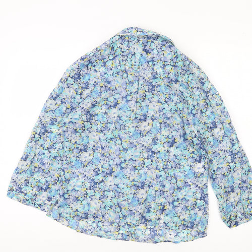 CC Women's Multicoloured Floral Button-Up Shirt, Size 4