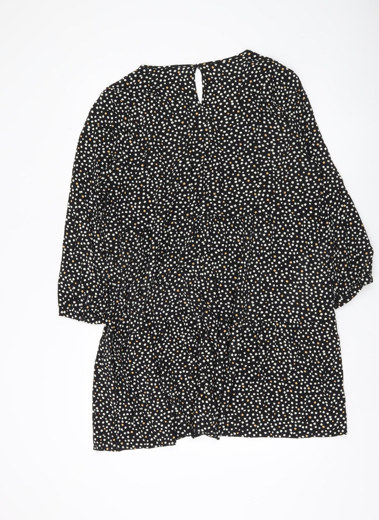 New Look Women's Black Polka Dot Dress Size 18