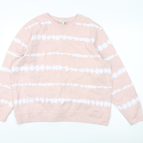 Marks and Spencer Pink Crew Neck Sweatshirt L