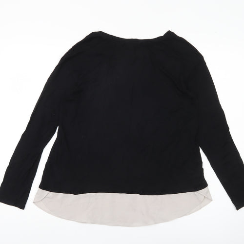 Marks and Spencer Women's Black Blouse - Size 12