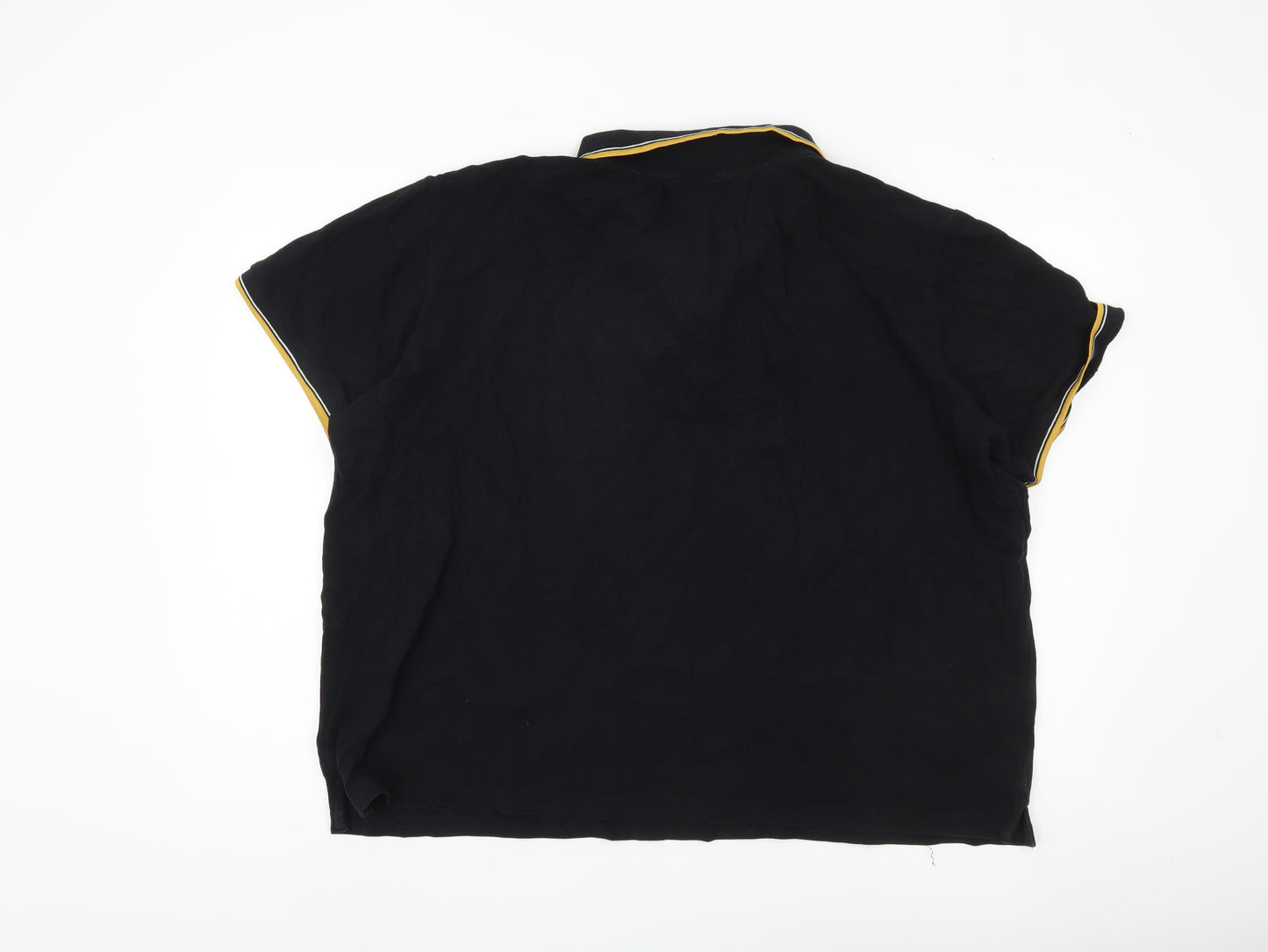 Very Men's Black Polo Shirt 3XL Short Sleeve Casual