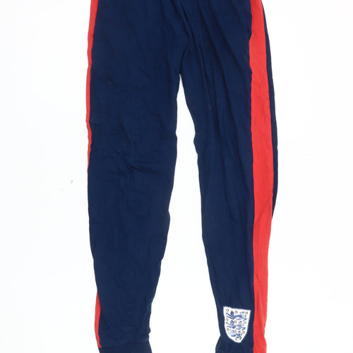 Men's Blue Pyjama Pants, Cotton, S, Sports Theme