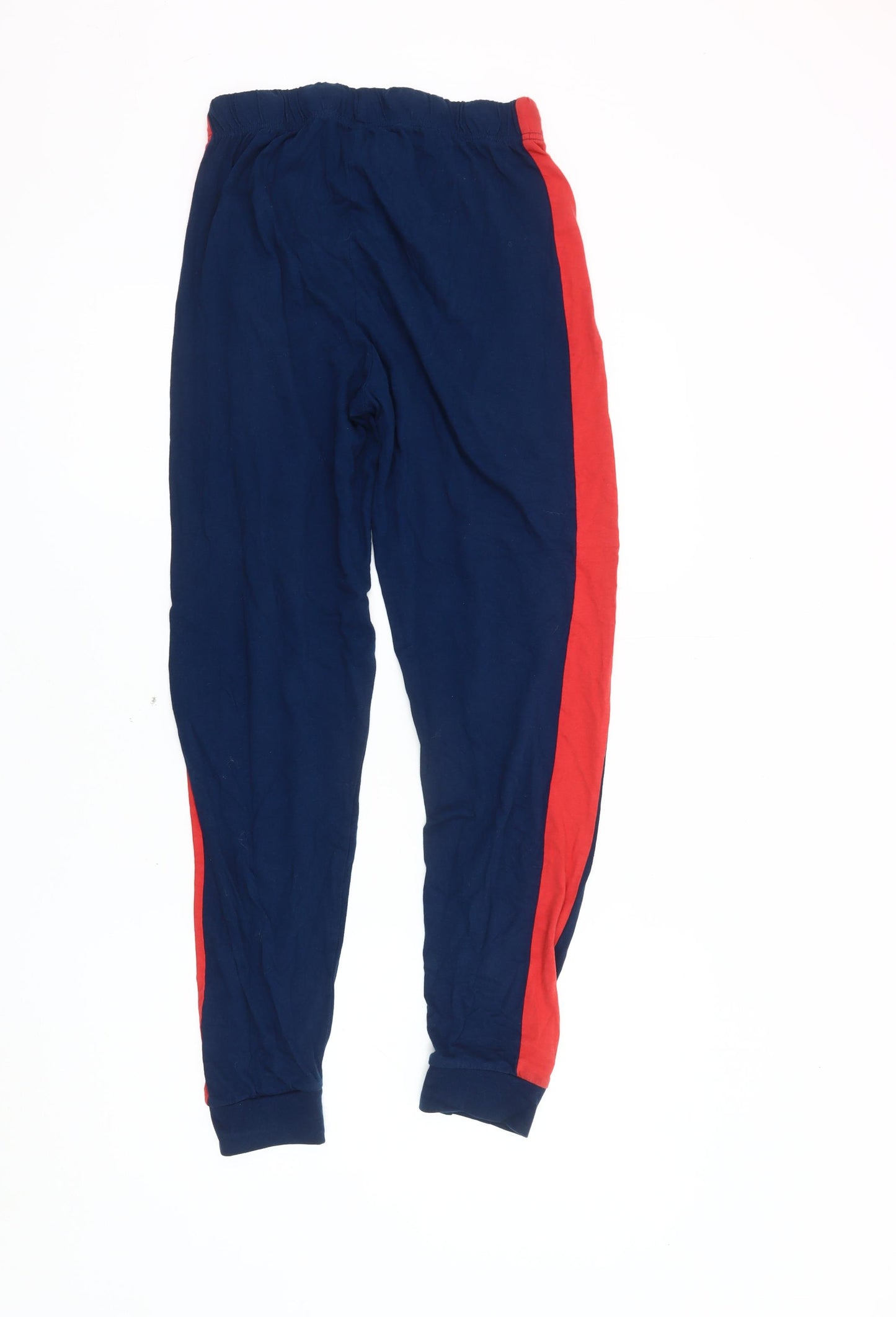 Men's Blue Pyjama Pants, Cotton, S, Sports Theme
