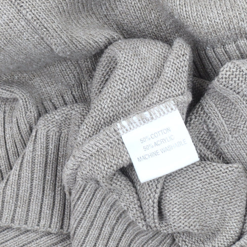 Tootal Men’s Beige Knit Jacket 2XL Full Zip Casual