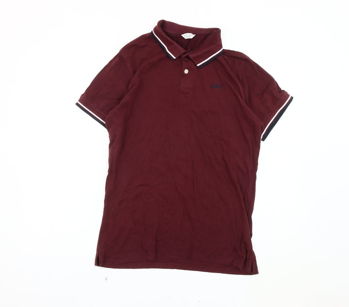 Jack & Jones Men's Red Polo Shirt, Size L