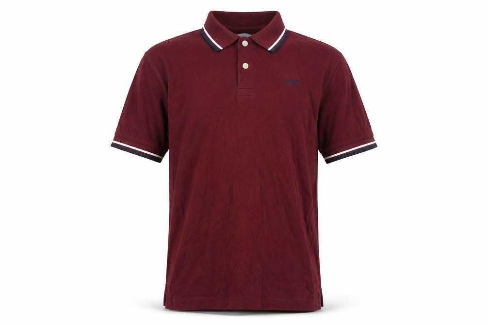 Front view of Jack & Jones Men's Red Polo Shirt, size L