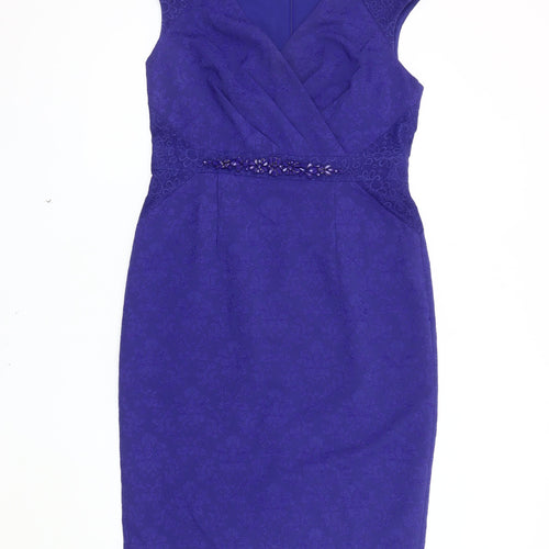 Monsoon Women's Purple Sheath Dress Size 14