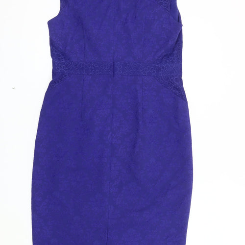 Monsoon Women's Purple Sheath Dress Size 14