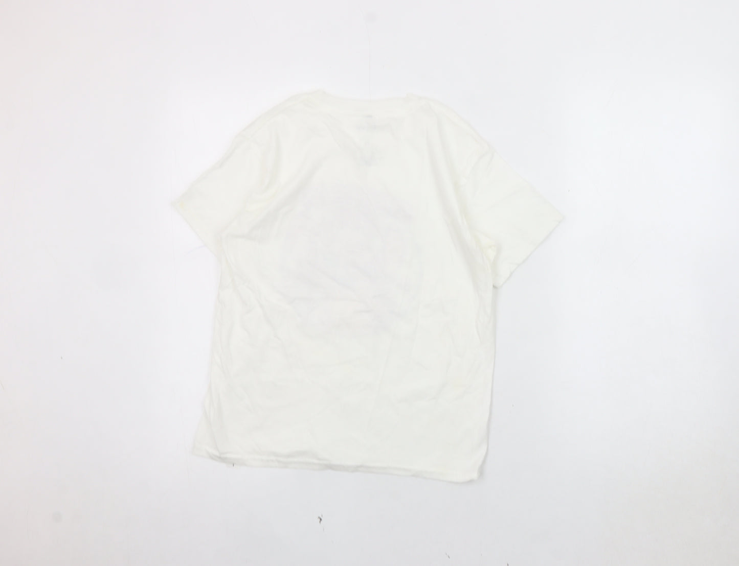 Disney Girls White Lilo & Stitch Birthday T-Shirt M
