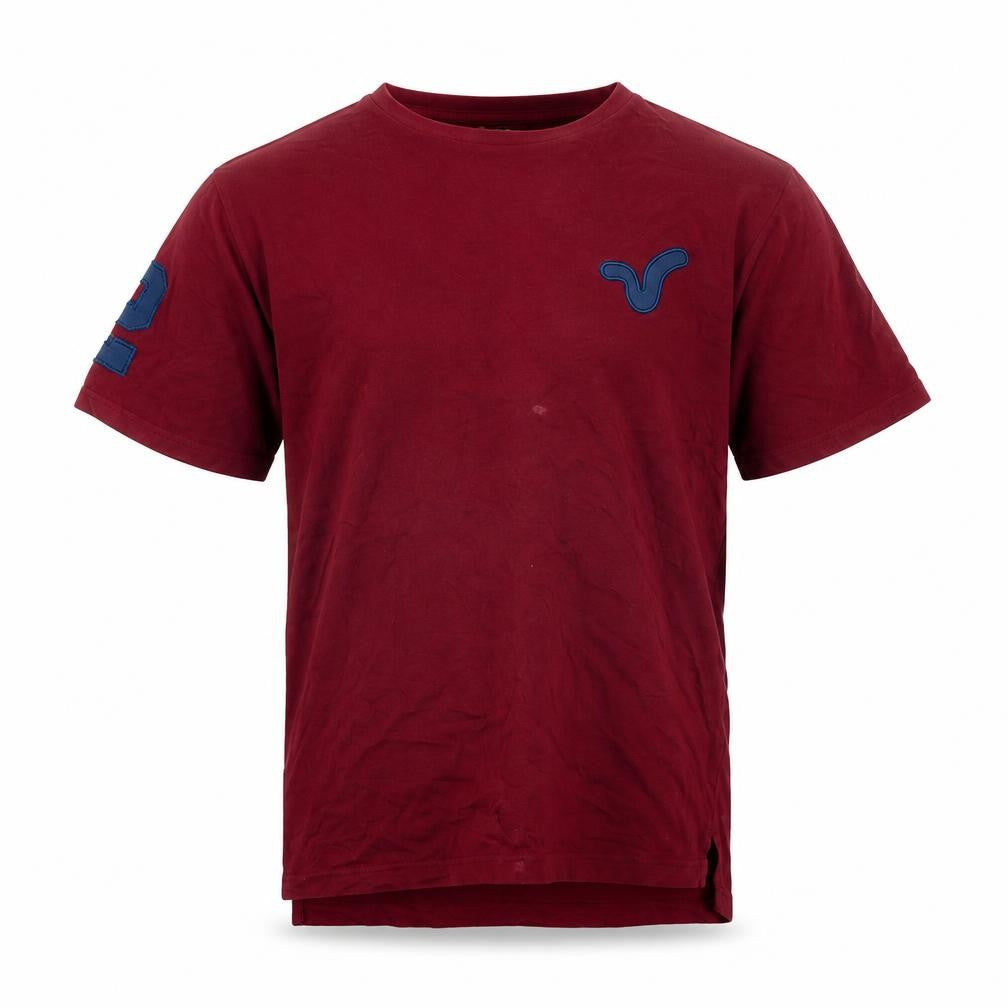 Front view of Voi Jeans Men's Red Crew Neck T-Shirt - Large