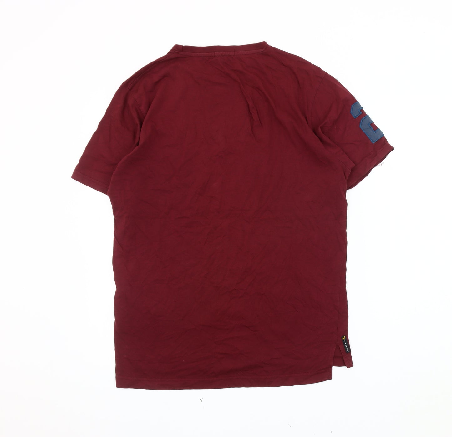 Voi Jeans Men's Red Crew Neck T-Shirt - Large
