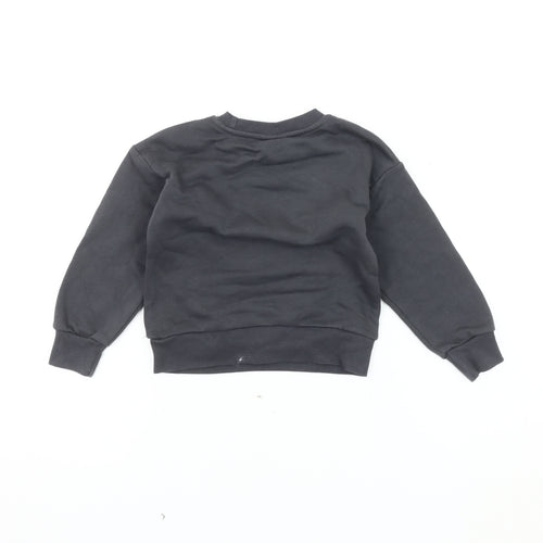 Disney Classics Girls Black Marie Sweatshirt 3-4 Years