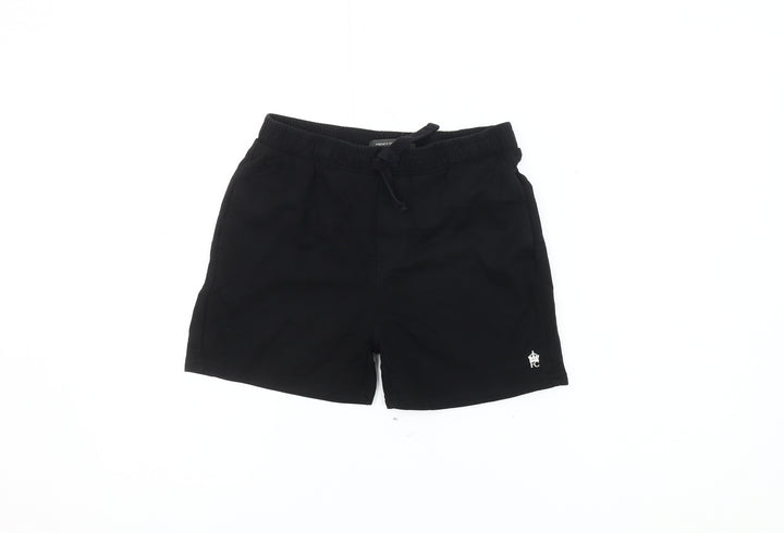 French Connection Boys Black Athletic Shorts 11 Years