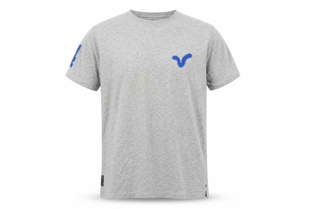 Front view of Voi Jeans Men's Grey T-Shirt Short Sleeve Large
