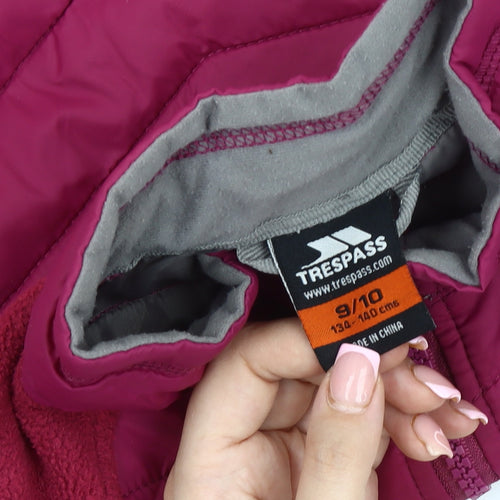 Trespass Girls Red Puffer Jacket - 9-10 Years