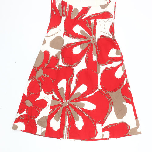 Coast Women's Multicoloured A-Line Floral Dress Size 14