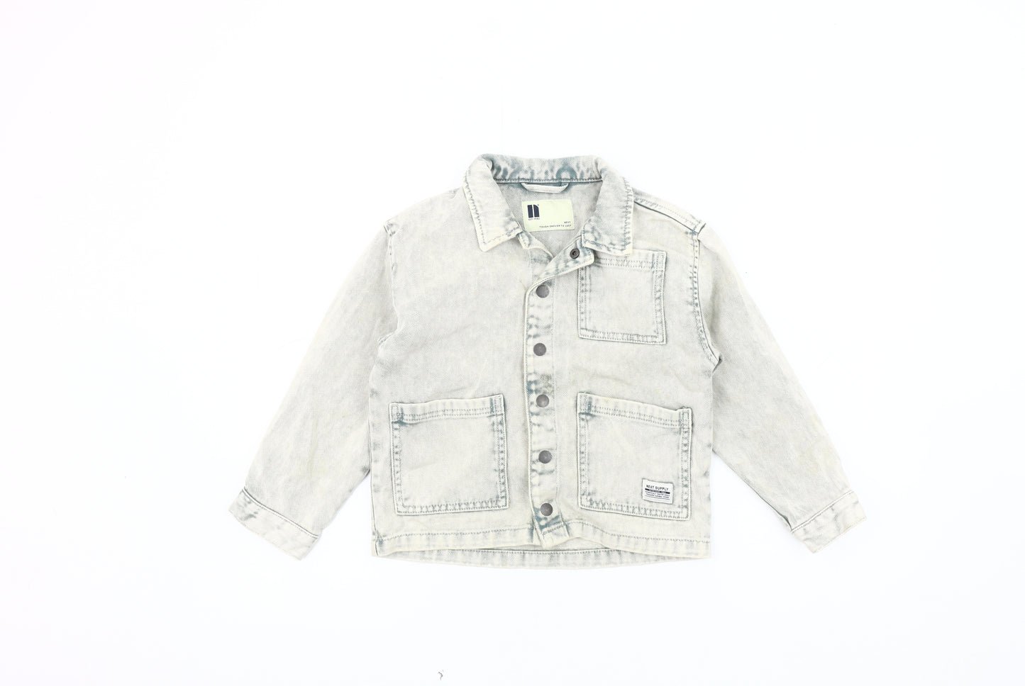Next Boys Grey Denim Jacket, Size 6-7 Years, Casual