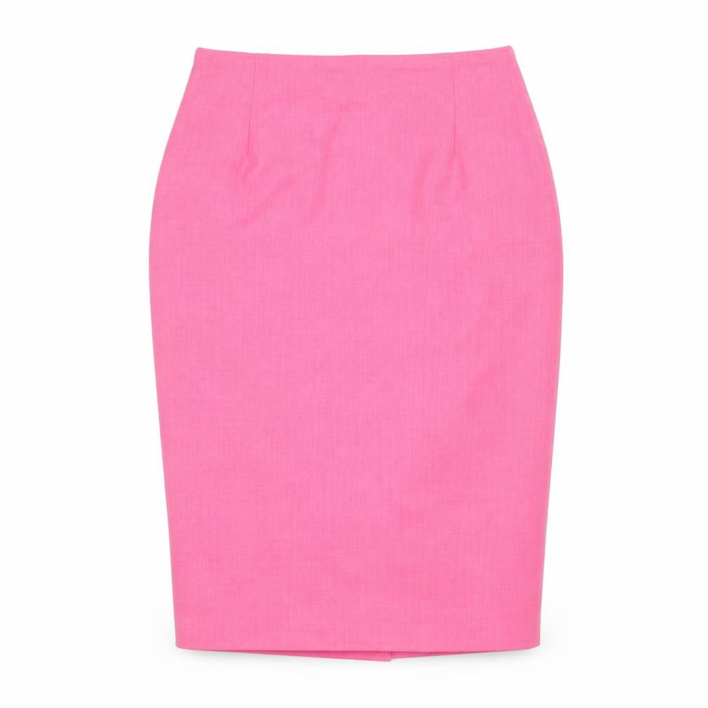 Front view of Habella Women's Pink Pencil Skirt, size 8