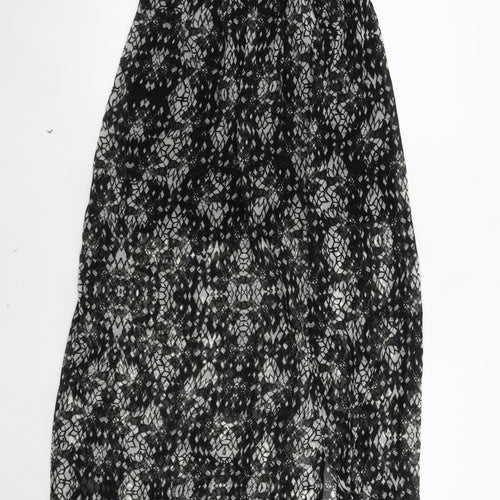 Stradivarius Women's Black Geometric Strapless Dress M
