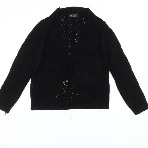 Saloos Women's Black Knit Cardigan - M