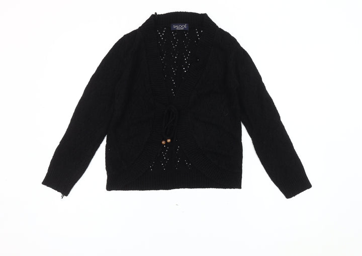 Saloos Women's Black Knit Cardigan - M